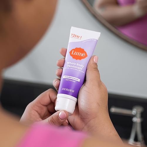 Miniatura 5 de Lume Desodorante para todo el cuerpo, tubo de crema invisible, control de olores de 72 horas, sin aluminio, sin bicarbonato de sodio, seguro para la