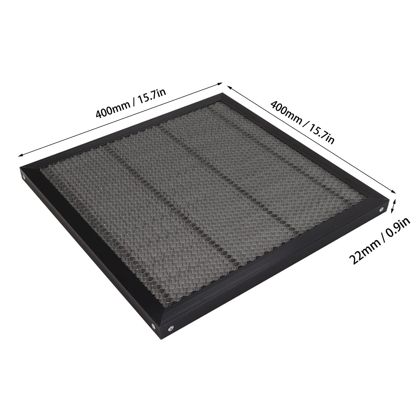 Honeycomb stół roboczy, stół o strukturze plastra miodu 400 x 400 mm, laserowy blat roboczy do wycinarek laserowych do precyzyjnego cięcia laserowego i grawerowania różnych
