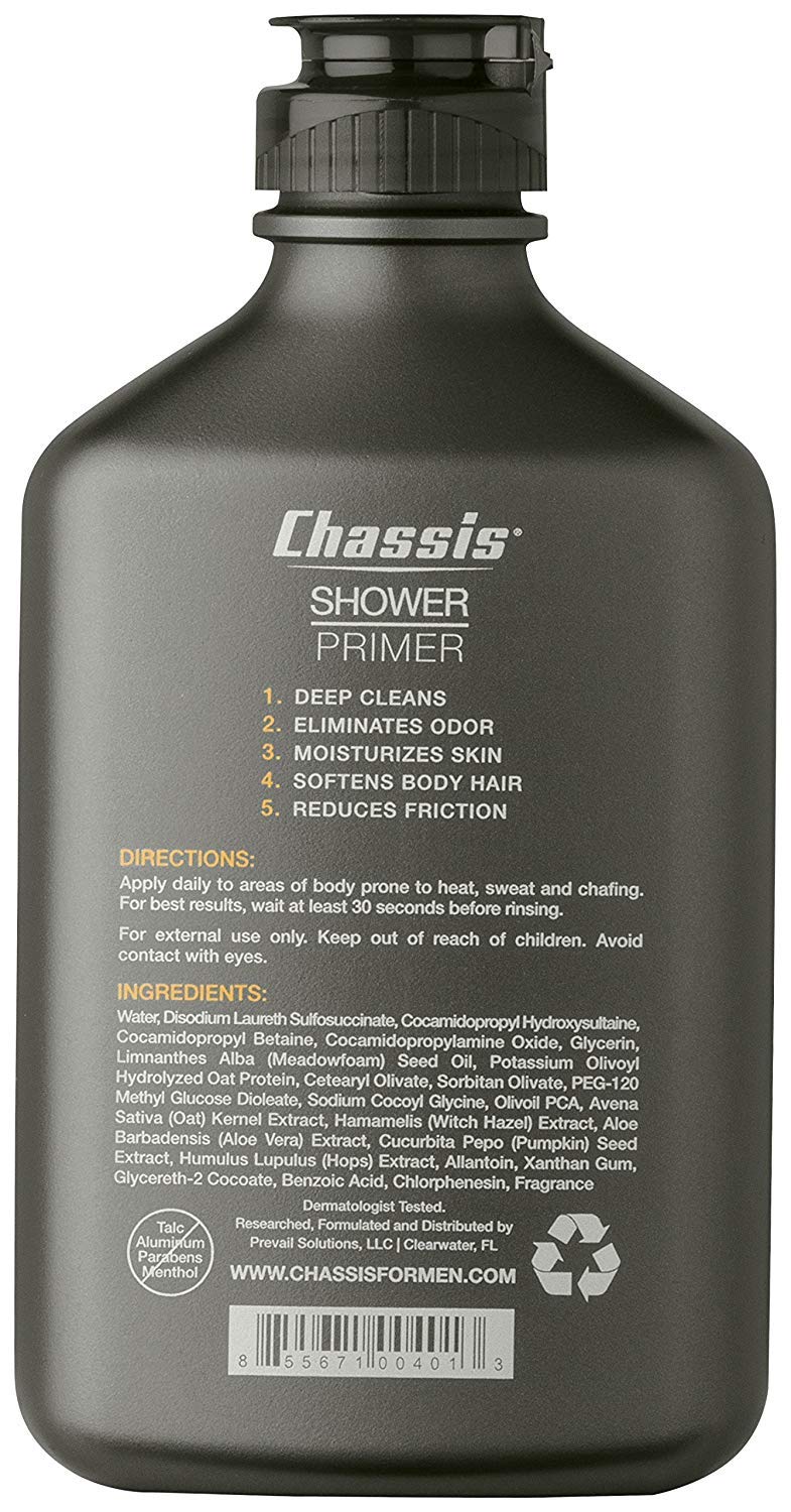 Chassis 5in1 Shower Primer, Men’s AntiChafing Gel and DeepCleansing
