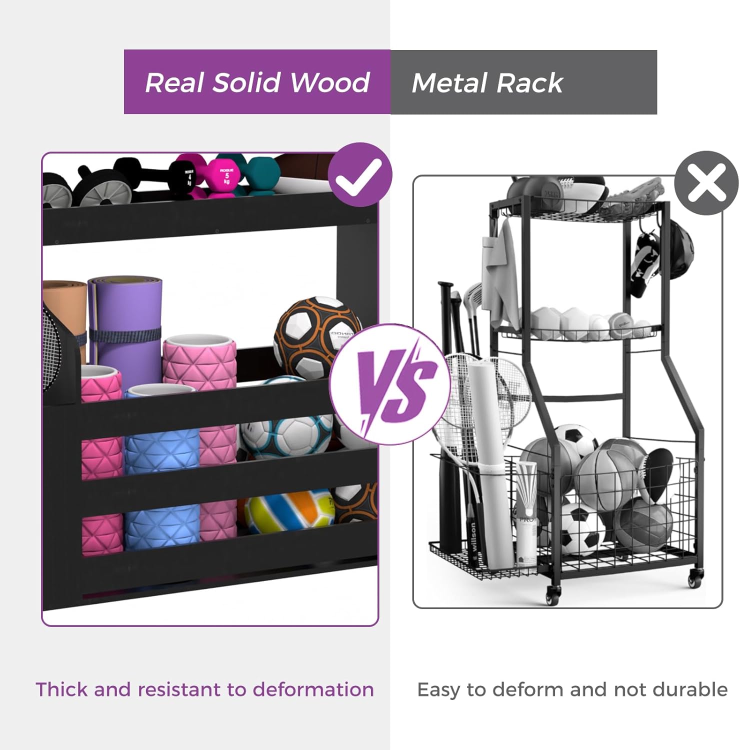 Revolutionize Your Home Gym: The Ultimate Weight Rack & Storage Solution!