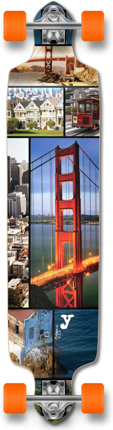 Yocaher Professional Speed Drop Down Complete Longboard Skateboard
