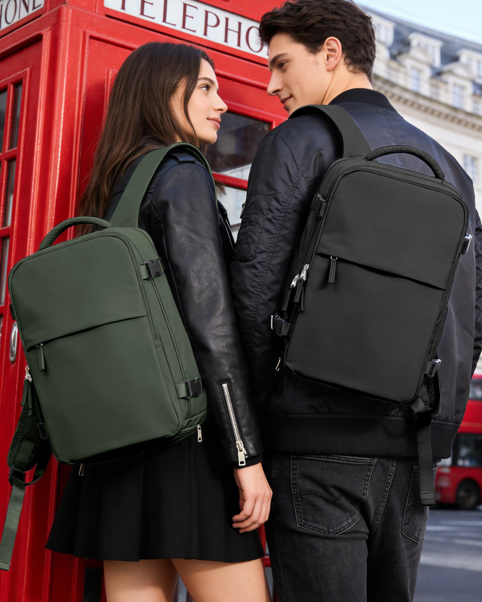 BJLFS Zaino da Viaggio con Sottovuoto Ryanair 40x30x20 Wizzair Bagaglio a mano 40x20x25 Ryanair con Pompa Borse da Cabina per Easyjet 45x36x20 con compressione sottovuoto,Zaino Casual per Laptop