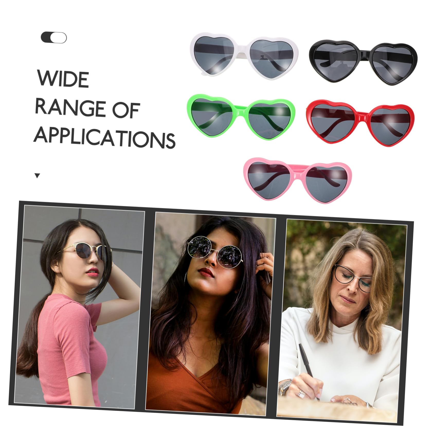 GALPADA 20pezzi Occhiali Da Sole Cuore Per Feste Accessori Moda Per Adulti Casual e Stile Unico Per Eventi All Aperto