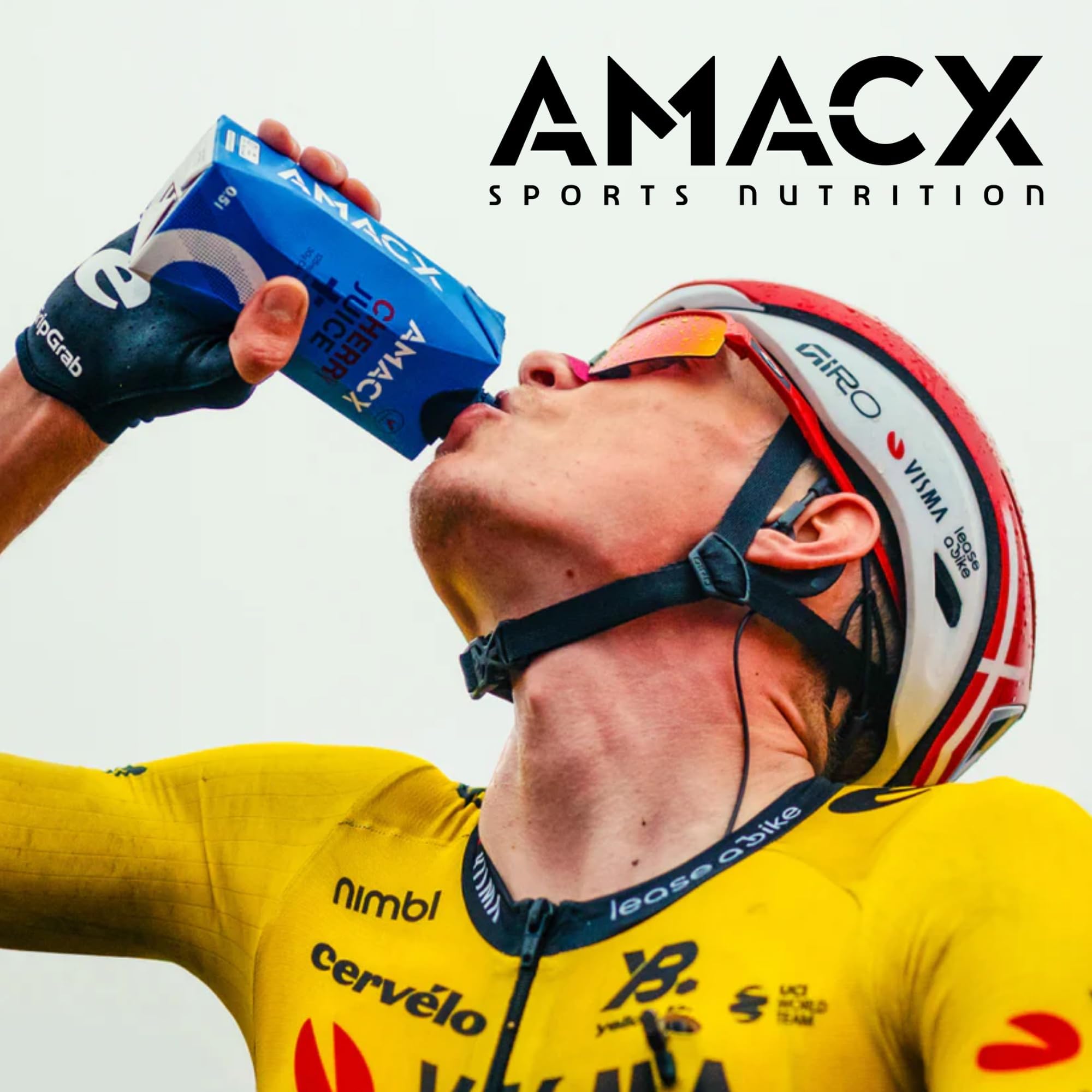 AMACX Cherry Juice+ – 12 x 500 ml – Pronto da bere – 125 mg di antociani – Favorisce il recupero e la rigenerazione