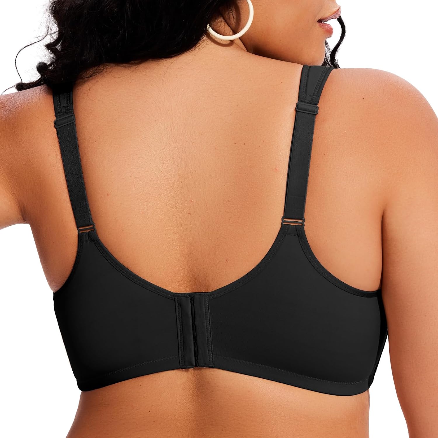Minimizer Bras for Women Full Coverage T Shirt Unlined Bra with Underwire Plus Size Coolcomfort Bra for Heavy Breast - Image 3