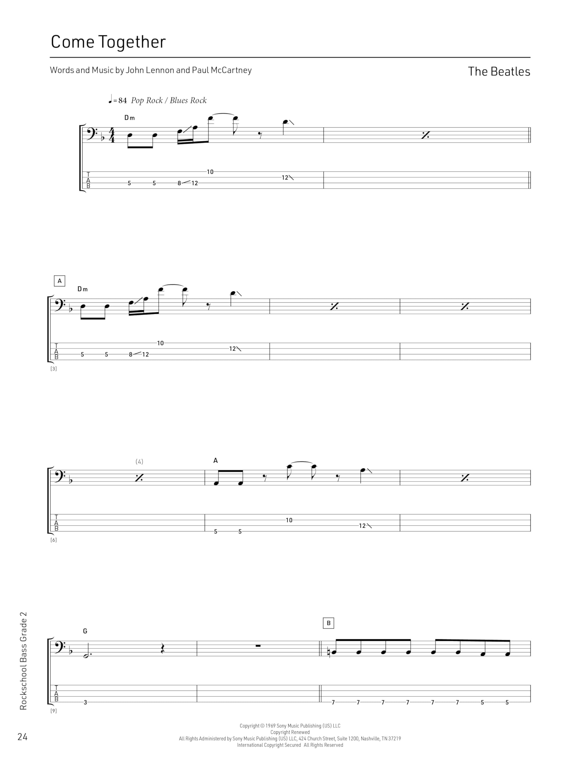 Rockschool Bass Grade 2 (2024). Comprend Enregistrement(s) en ligne