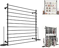 Vista 22 de Estante de 5 niveles para corbatas y bufandas, organizador de cintas montado en la pared para papel de regalo, bufandas, corbatas, cinturones