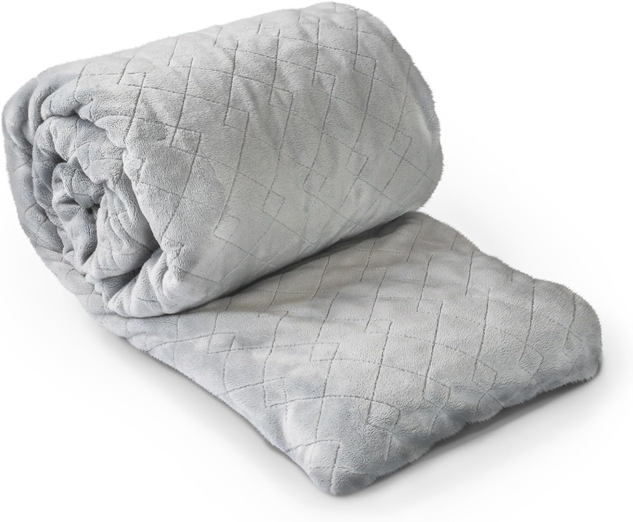 Weighted Blanket (Grey, 7 Kg) - 9kg & 11kg also available. Discover better sleep, less anxiety, lower stress. Good for insomnia, ADHD, PTSD, OCD