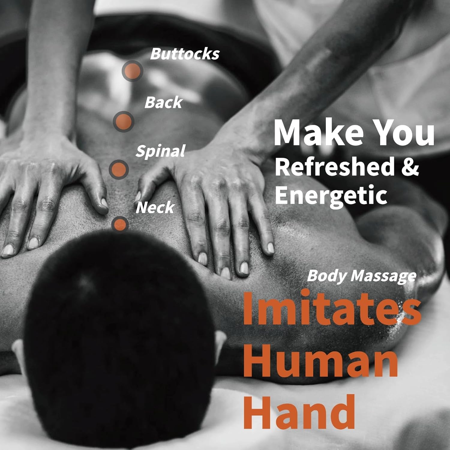 Manual Massager 6 Levels Chiropractic Tool, 50-300N Adjustments Manual Spine Chiropractic Correction Tool, Neck Back Massage Body Relax Tool, Professional Massage Equipment (One Head)