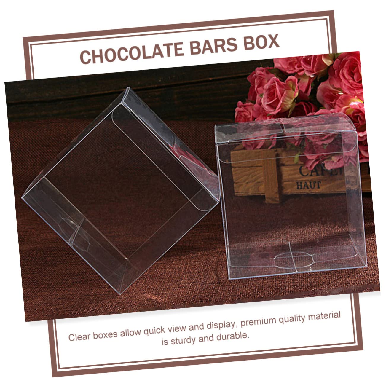 Ciieeo Scatole Regalo Trasparenti in Pvc 20pezzi Confezione per Dolci e Compleanni Eleganti