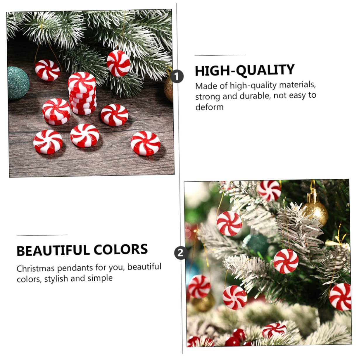STOBAZA 350stücke Weihnachts-zuckerform- Für Weihnachtsbaum-Dekoration Farbenfrohe Weihnachtsornamente Für Festliche Stimmung Und -projekte