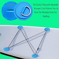 Vista 6 de 6 piezas de almohadilla/parche D anillos para PVC inflable barco canoa balsa acero inoxidable anillo en D Dinghy Kayak tabla de surf tabla de remo