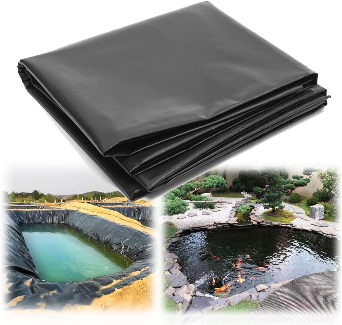 HDPE Garden Pond Liner 1.5x4m 2x2m 2.5x3m 4x4m 5x6m 6x7m