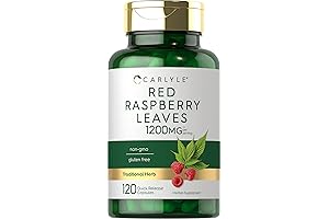 Carlyle Black Raspberry Leaf Capsules: 1200mg, 120 Capsules