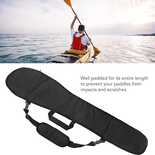 Miniatura 4 de Bolsa de remo para kayak, canoa Kayak Split Paddle Bolsa de transporte Bolsa de almacenamiento para remo (negro)