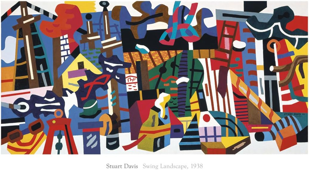 McGaw GraphicsSwing Landscape, 1938 by Stuart Davis Painting Print