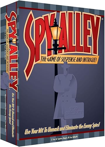 Spy Alley Juego de mesa Juego de estrategia familiar ganador del premio Mensa Juego de mesa familiar clásico para adultos y niños Adivina quién y