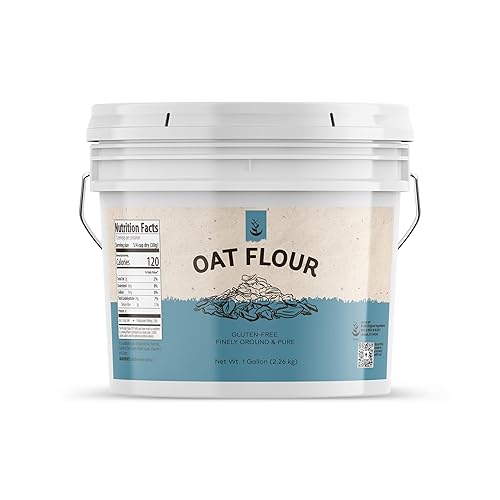 Harina de avena (1 galón) sin gluten, sin OMG, finamente molida y pura