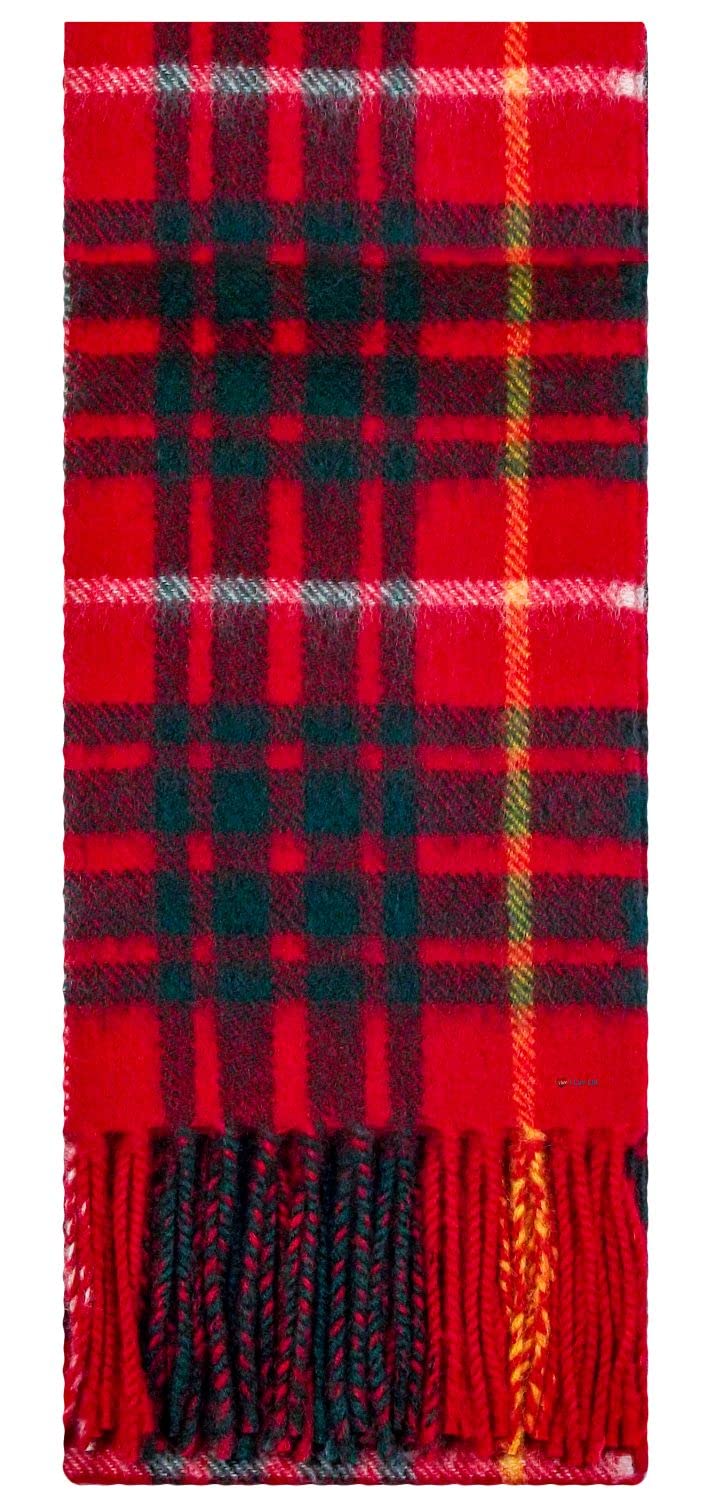 I LUV LTD Bruce Modern Tartan Plaid 100% Lambswool Clan Scarf Made in Scotland