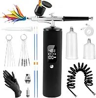 Kit de aerografia com compressor, aerógrafo portátil de alta pressão 48PSI