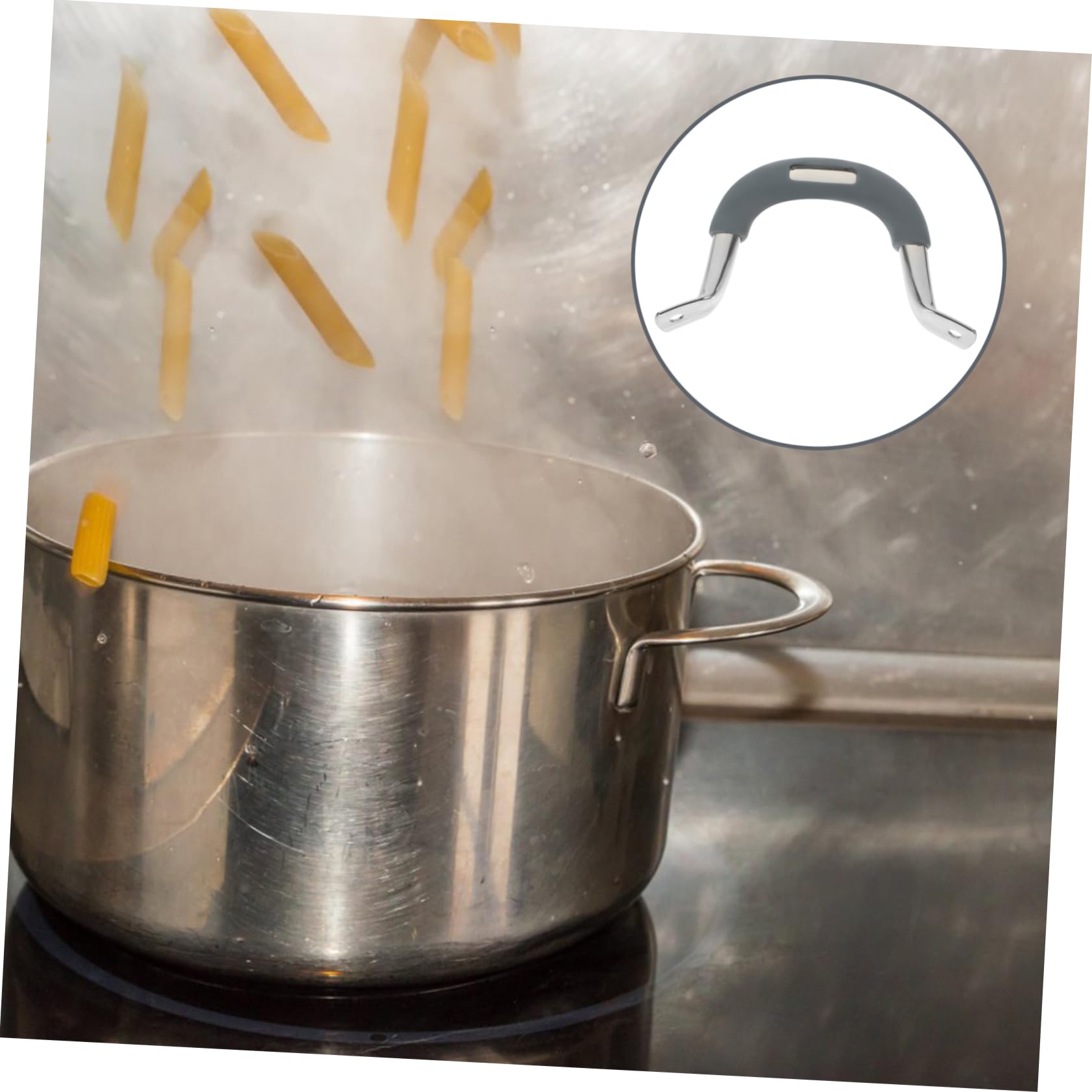PRETYZOOM 5stücke Ersatzgriff Für Töpfe Und Pfannen Hitzebeständiger Ergonomischer Topfgriff Aus Und Silikon Einsetzbar Anti-verbrühungsdesign Für Kochgeschirr Und Dampfgarer