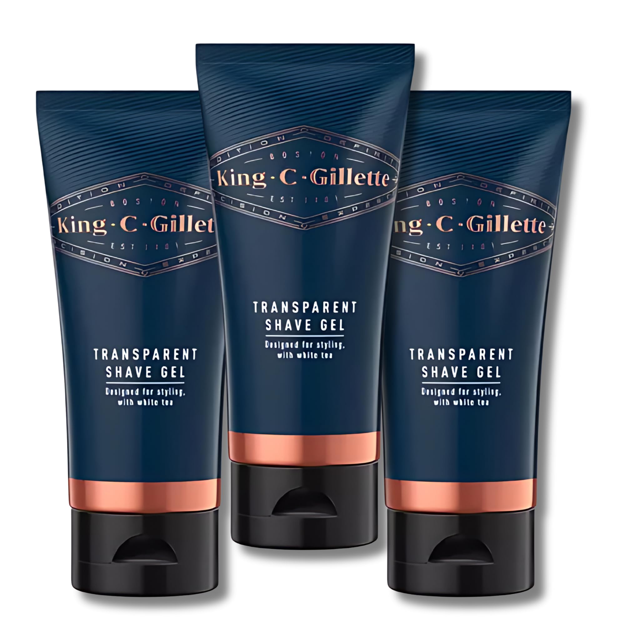 King C. Transparent Shave Gel 150ml, Pack of 3 – Achieve Precision and Control with This Clear, Hydrating Shave Gel for a Smooth, Comfortable Shaving Experience Every Time