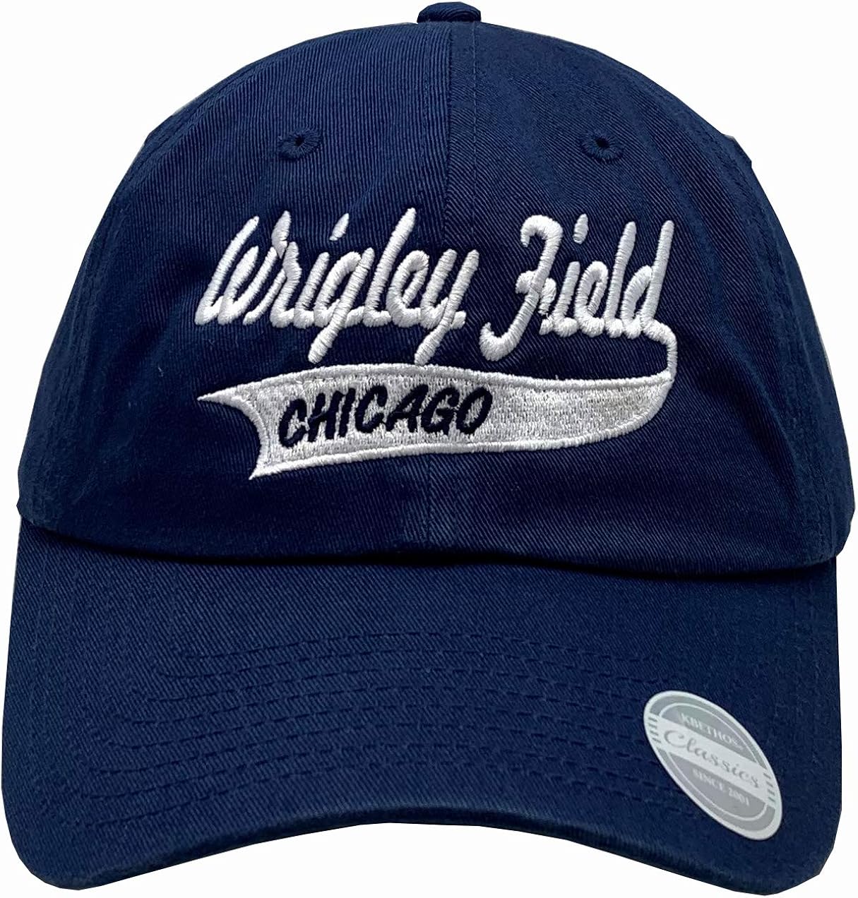 Miniatura 2 de Wrigley Field Chicago no estructuradosGorra (ajustable wChicago bandera cursiva NE201
