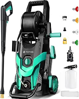 Pressure Washer with Adjustable Touch Screen 8 Level, 4 Quick Connect Nozzles