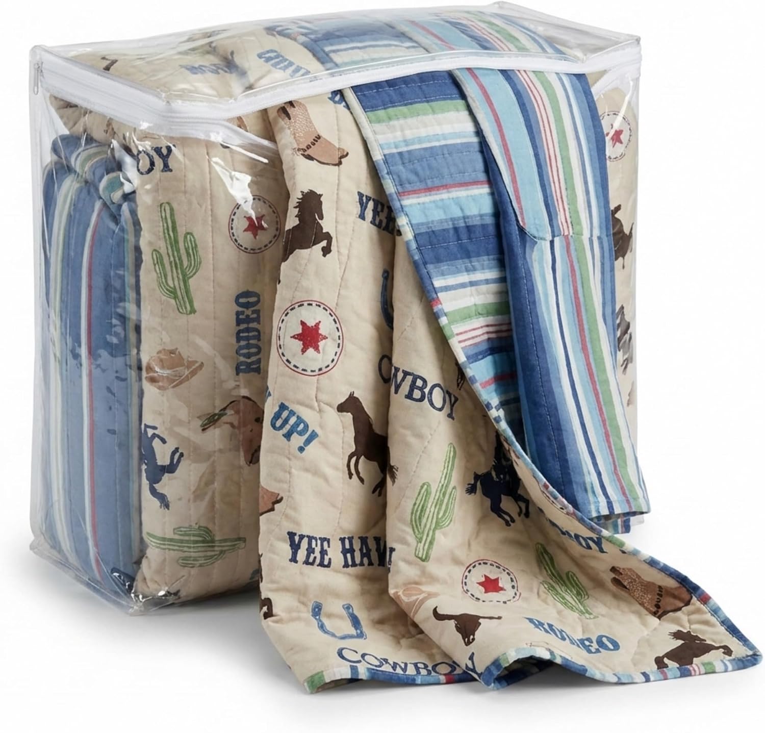 Rod's True Western Rodeo Reversible Bed in A Bag Queen