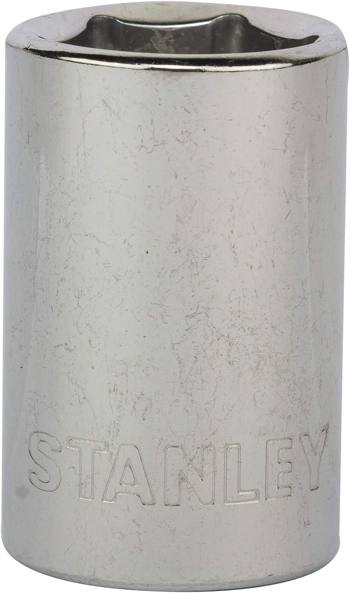 STANLEY 1-88-739 Chrome Vanadium Steel 6 Point Standard Socket 1/2 inch 17 mm Silver