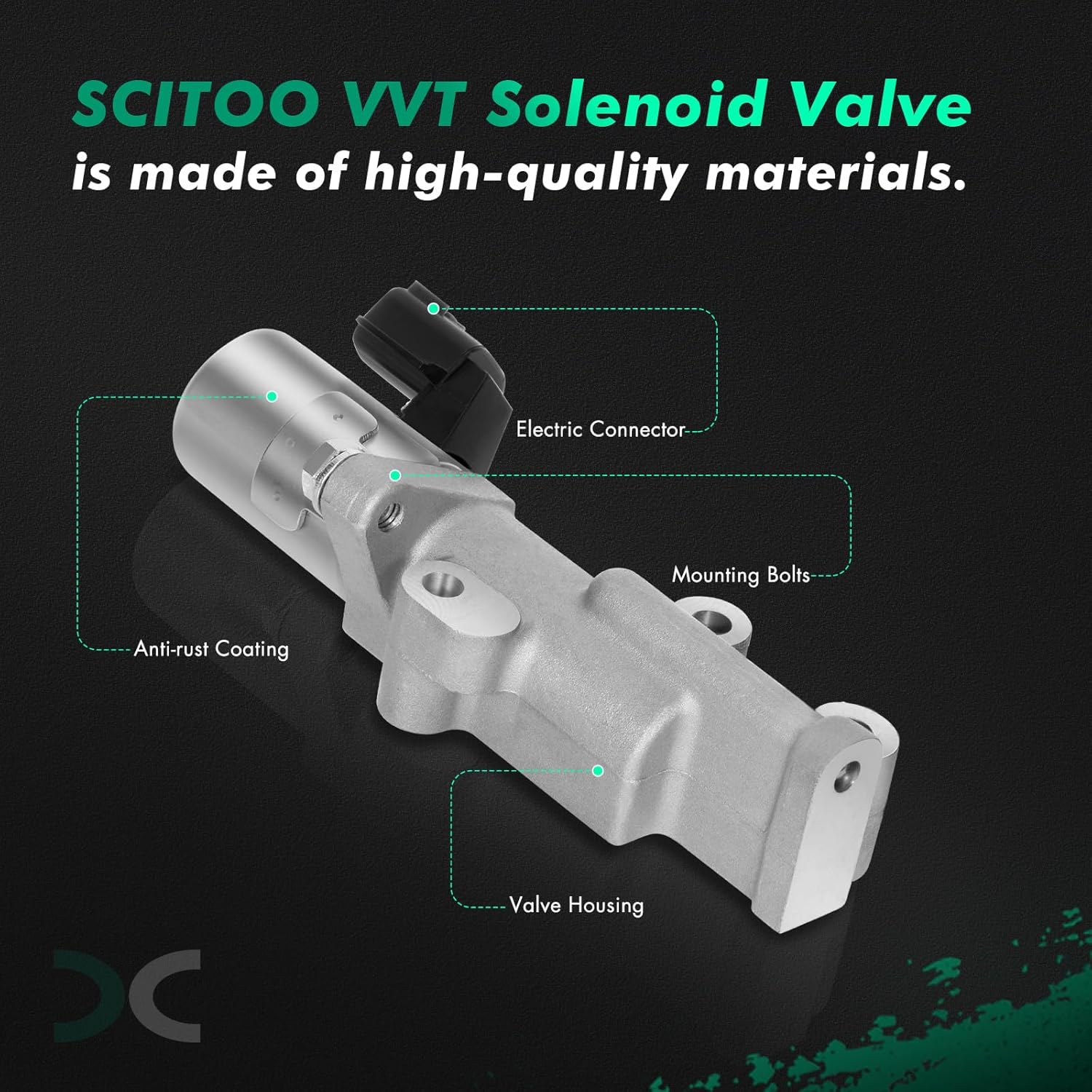 SCITOO Engine Variable Valve Timing (VVT) Solenoid for INFINITI I35 for Nissan Altima Frontier Maxima Murano NV1500 NV2500 NV3500 Pathfinder Quest Xterra 3.5L 4.0L 917-011,917-012 Left,Right (2 PCS)