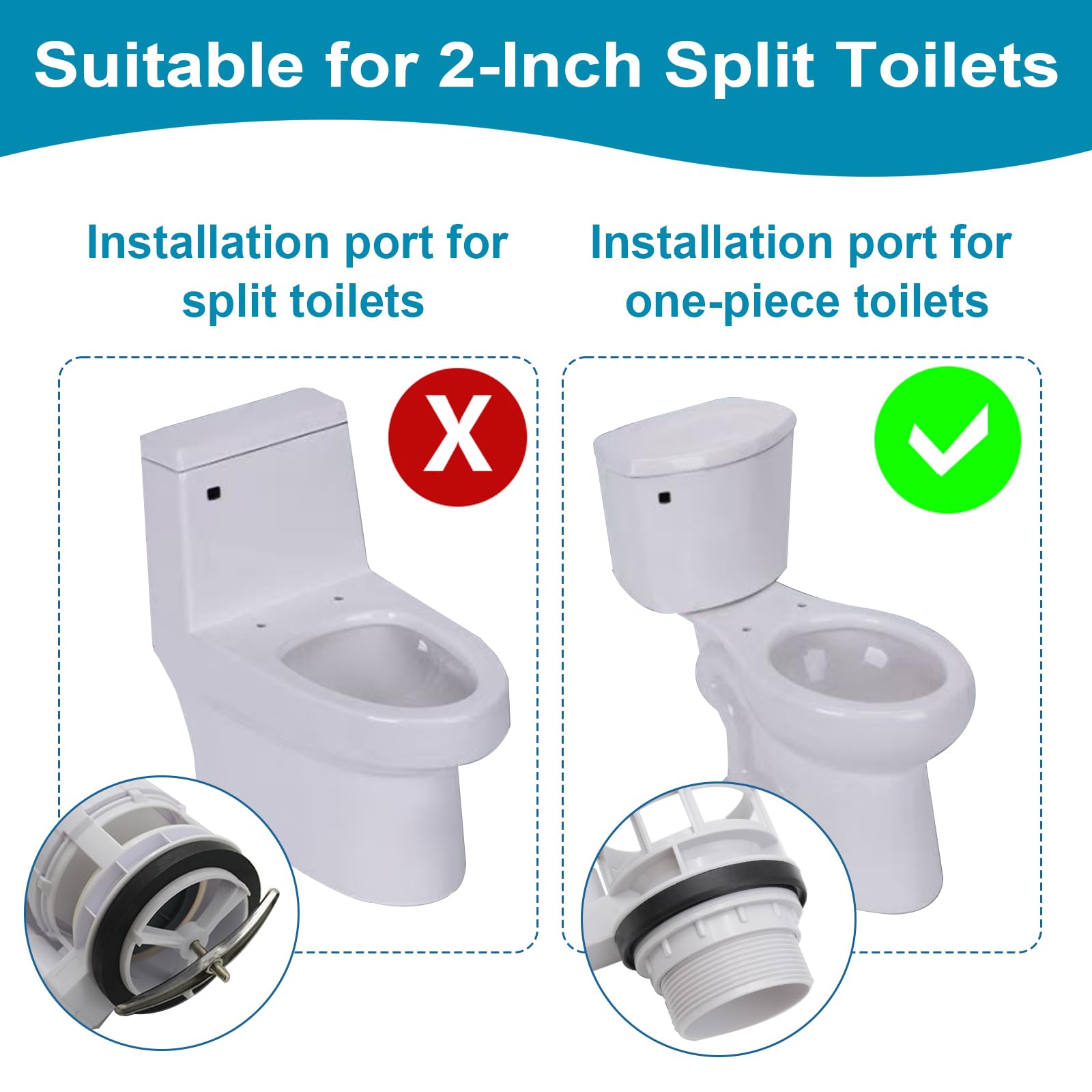 MendorioToilet Cistern Flush Valve, Compatible with Geberit Impuls 250 Cistern Flush Replacement - Image 4