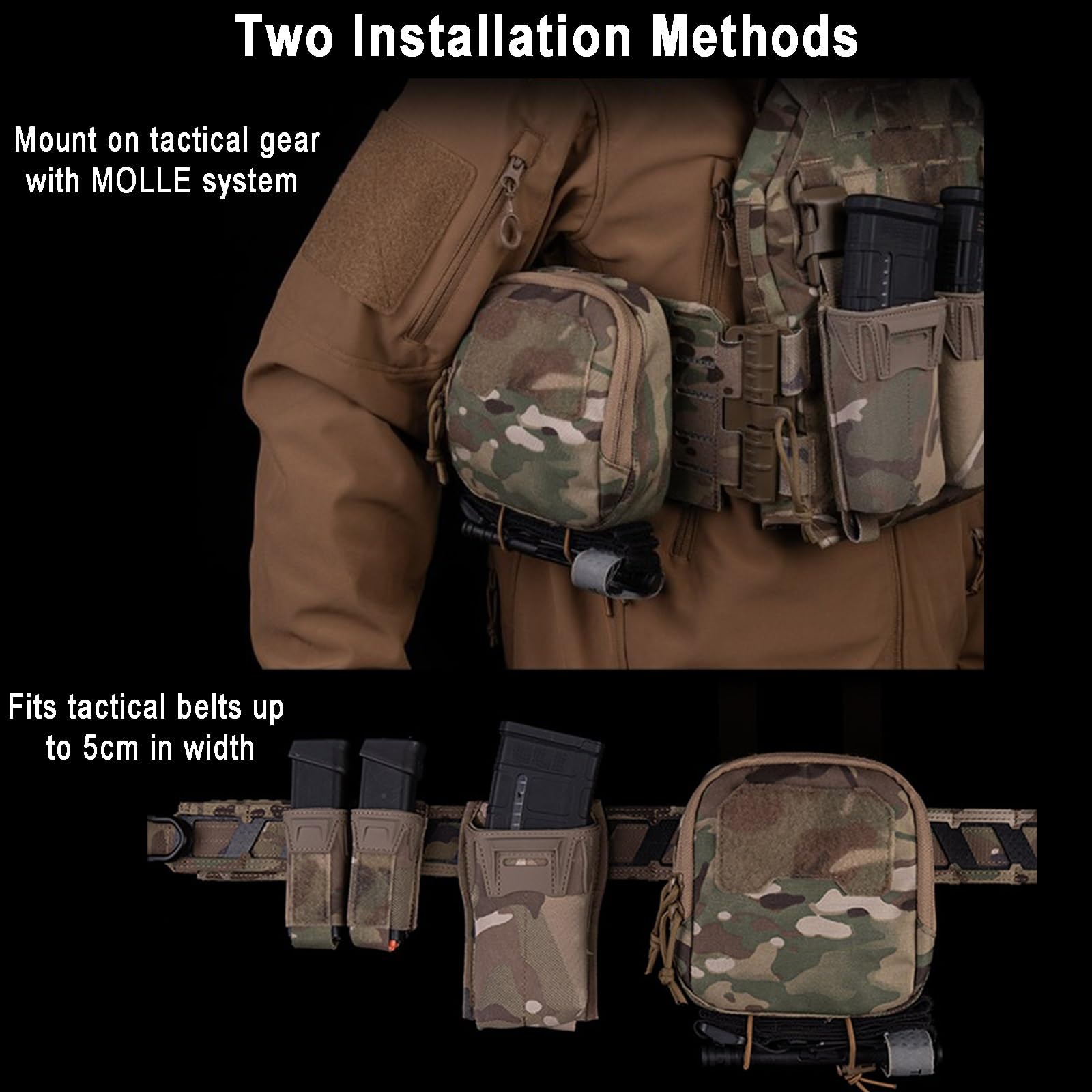 Multi Stoccaggio, Cintura Universale, Borsa Tattica Piccola, Sacco Utilità.