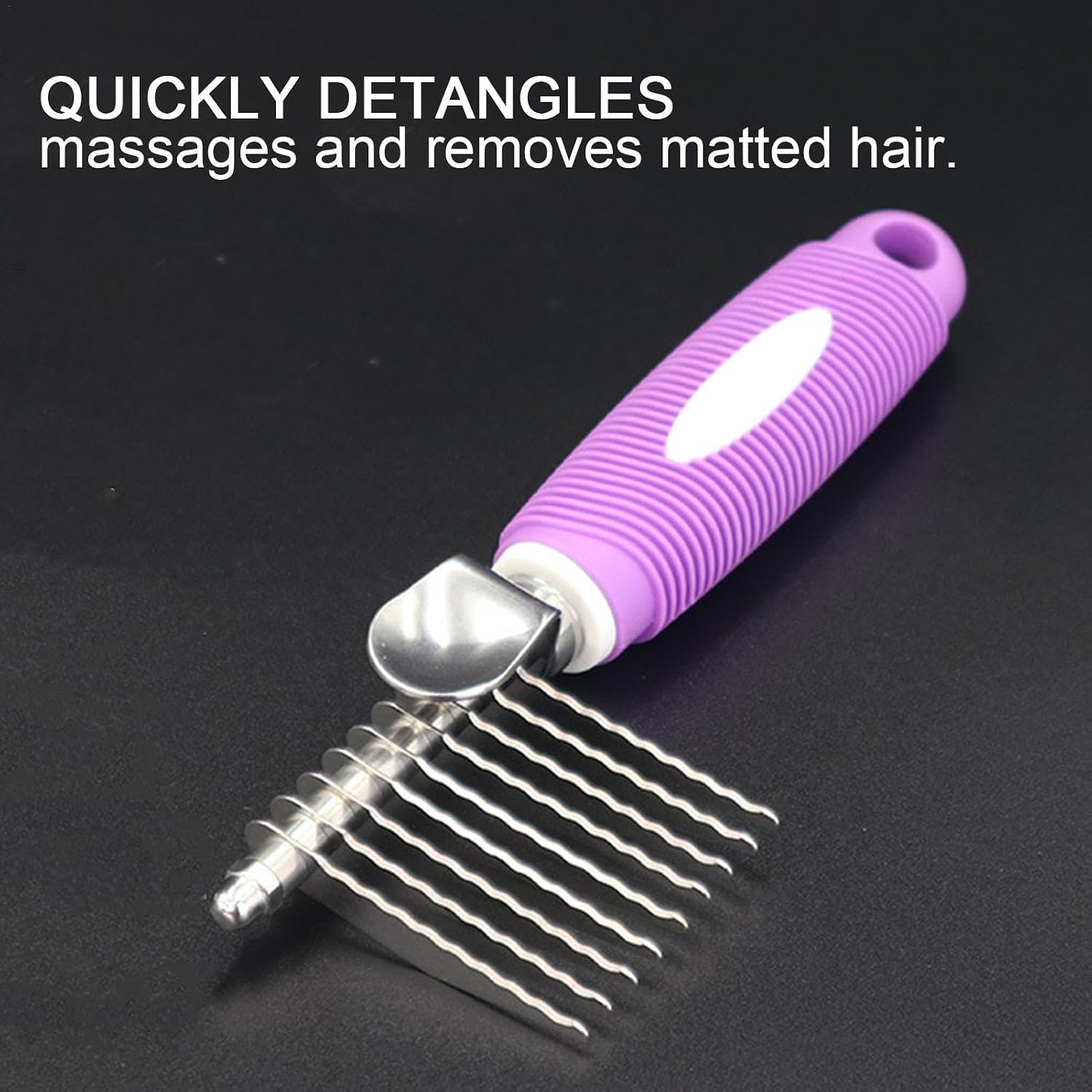 Dog Deshedding Brush | Dog Grooming Deshedding Brush | Undercoat Grooming Brush, Dog Hair Detangling Brush, Pet Grooming Deshedding Brush, Cat Shedding Tool, Deshedding Comb for Dogs