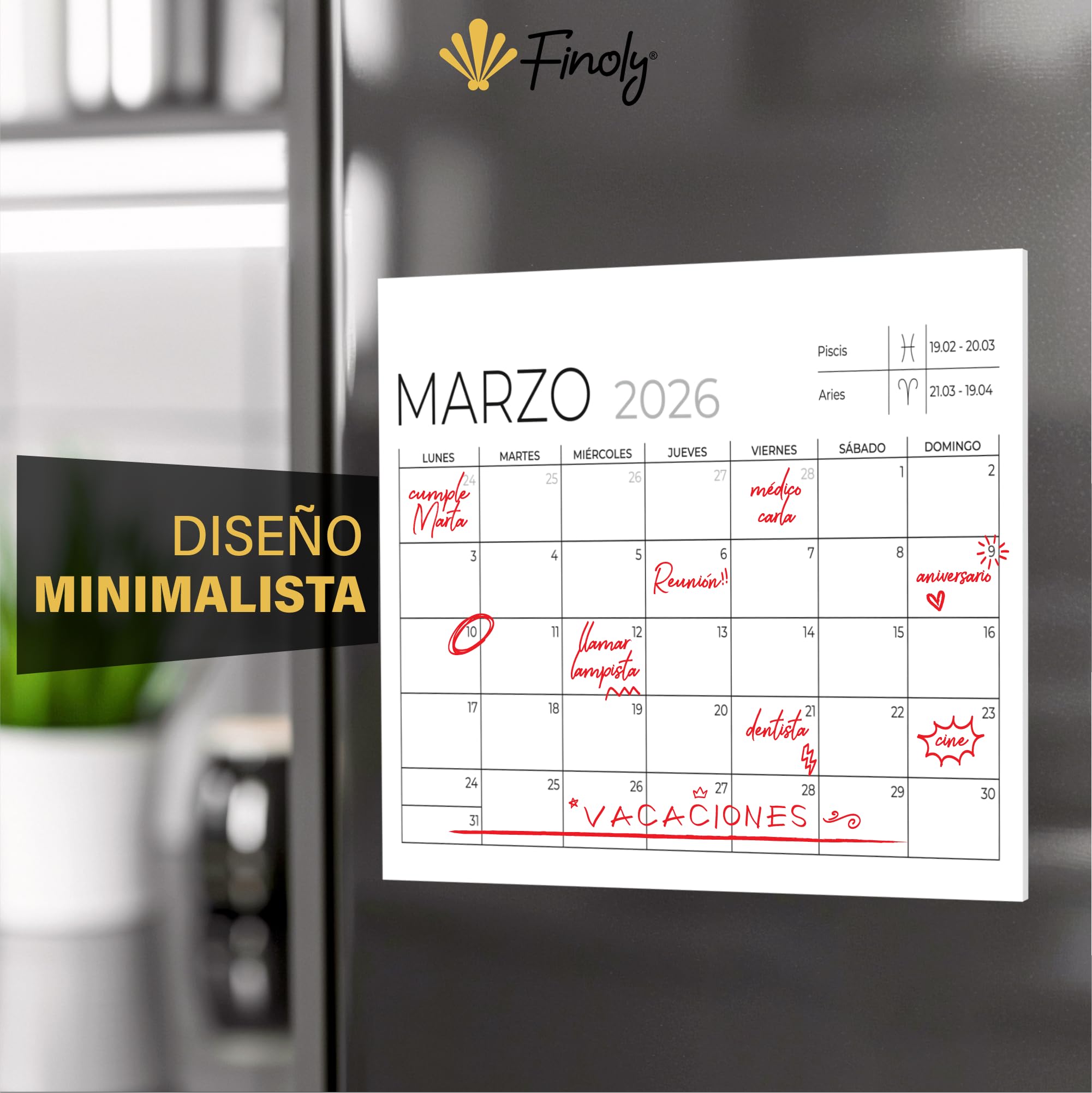 Calendrier 2025 2026 Planning Familial Magnétique MCCORL