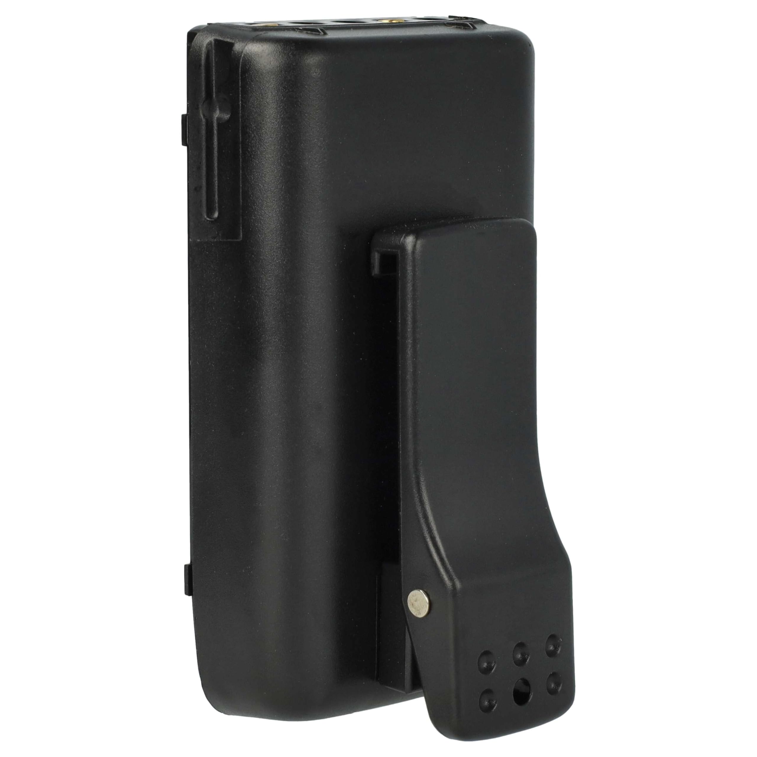 vhbw Akumulator kompatybilny z Vertex/Yaesu FT50R | FT-10R, FT40R, FT10R, FT-40R, krótkofalówka (2000 mAh, 7,2 V, NiMH) + klips do paska