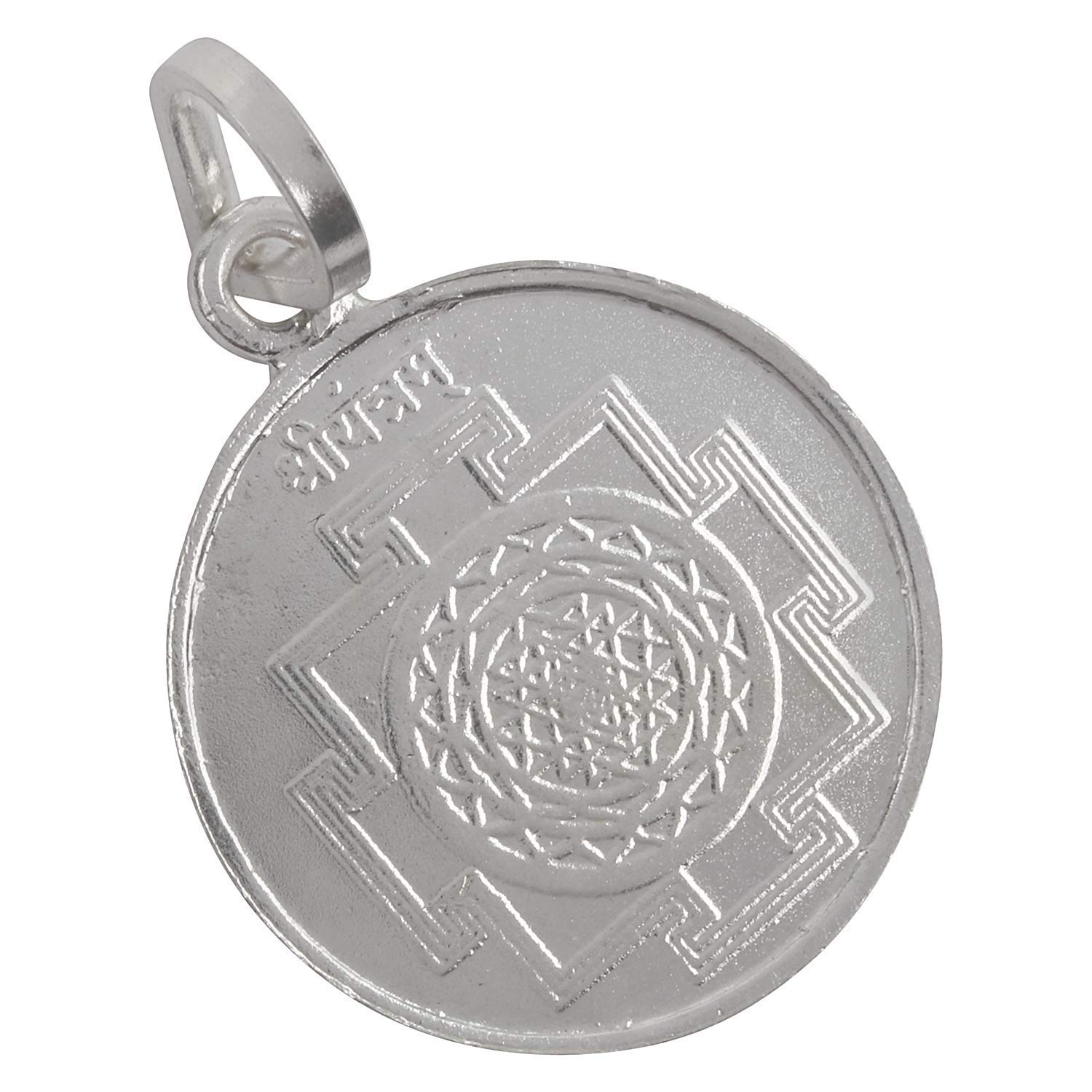 numeroastro Shri Yantra Locket | Pendant In Pure Silver For Men & Women (5.5 Grams) (1 Pc)