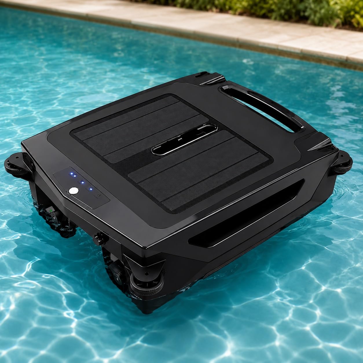 Skimmer robótico for Piscinas con energía Solar