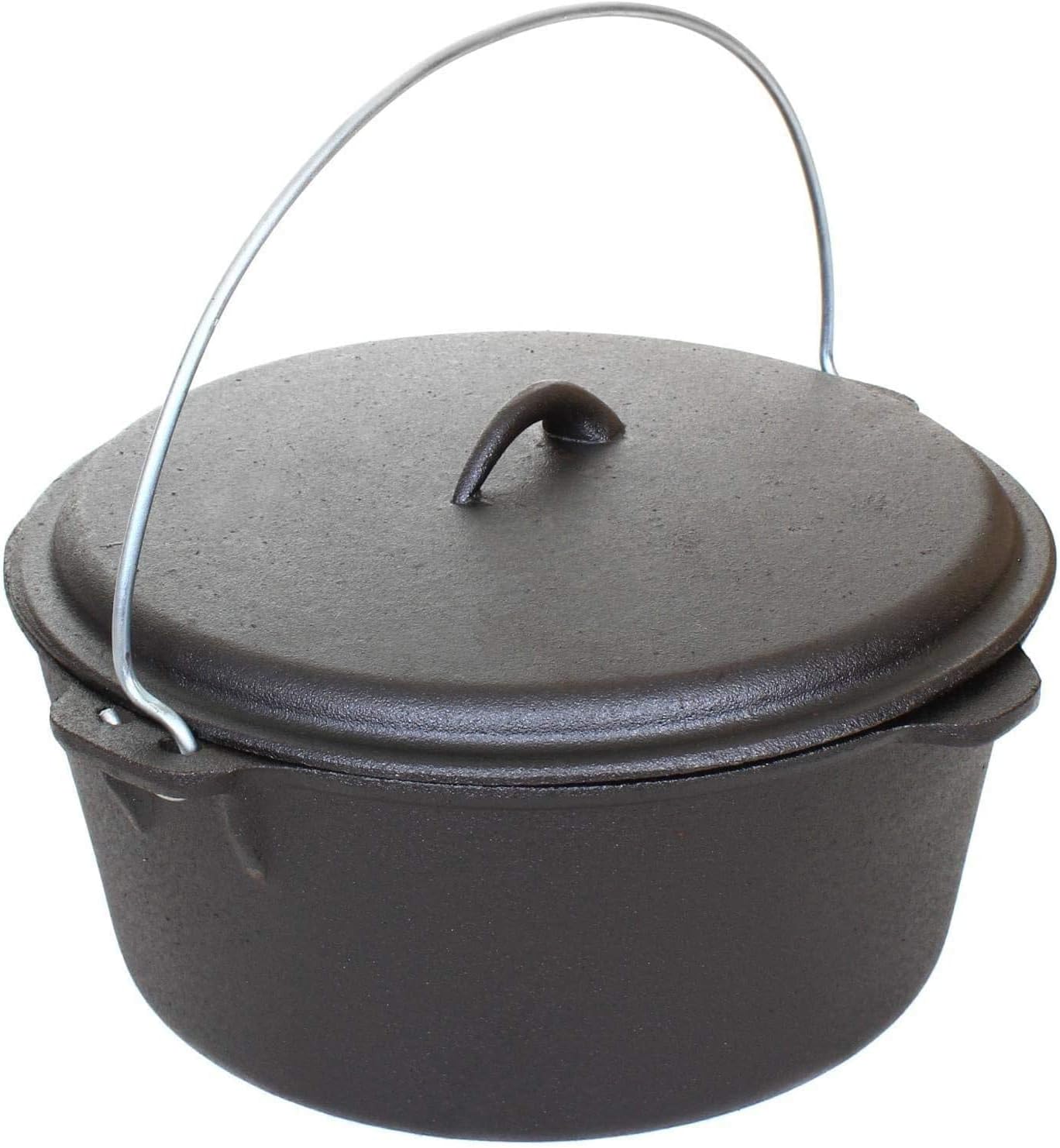 6 Quart Seasoned Cast Iron Dutch Oven - Cajun Classic Cookware