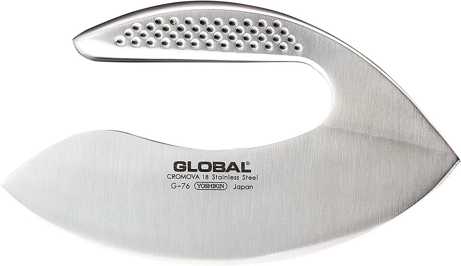 Global 7 inch Herb Chopper - Lightweight Japanese Stainless Steel, Razor-Sharp Edge, Made in Japan, G-76 - Thumbnail 2