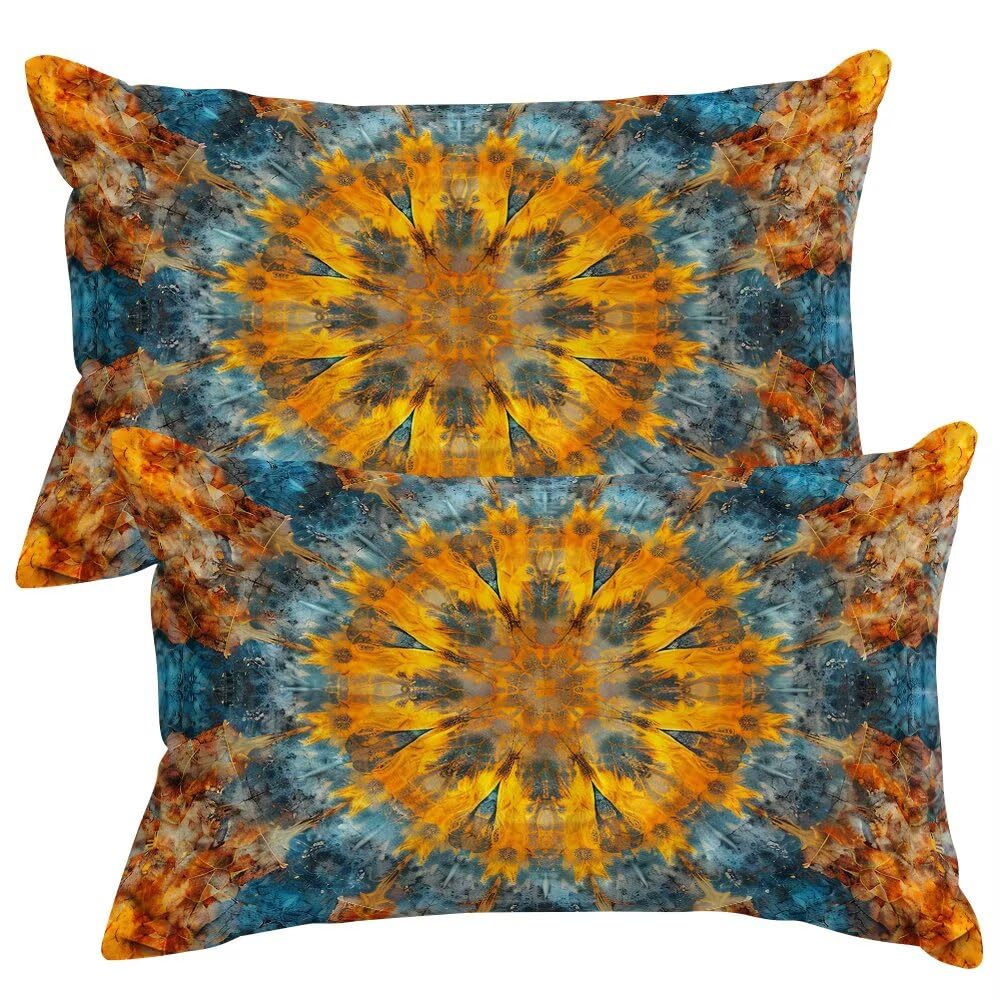 Set of 2 Velvet Cushion Covers 40x70 cm Retro Cushions Covers Decorative Throw Pillow Case Abstract Sofa Pillows 16x28 Inch Cushion Cover with Invisible Zipper for Livingroom Couch Bedroom -SC487