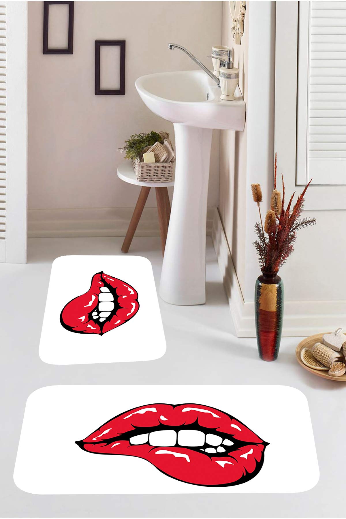 Kozzy Home Dijital Baskılı 2'li Banyo Takımı RFE9515