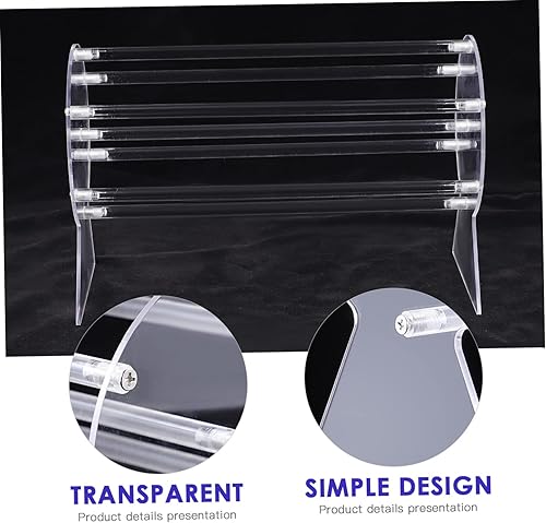 Miniatura 3 de EXCEART Soporte de exhibición de joyería, soporte de exhibición transparente, soporte de pulsera, soportes para monitor de pantalla, diademas