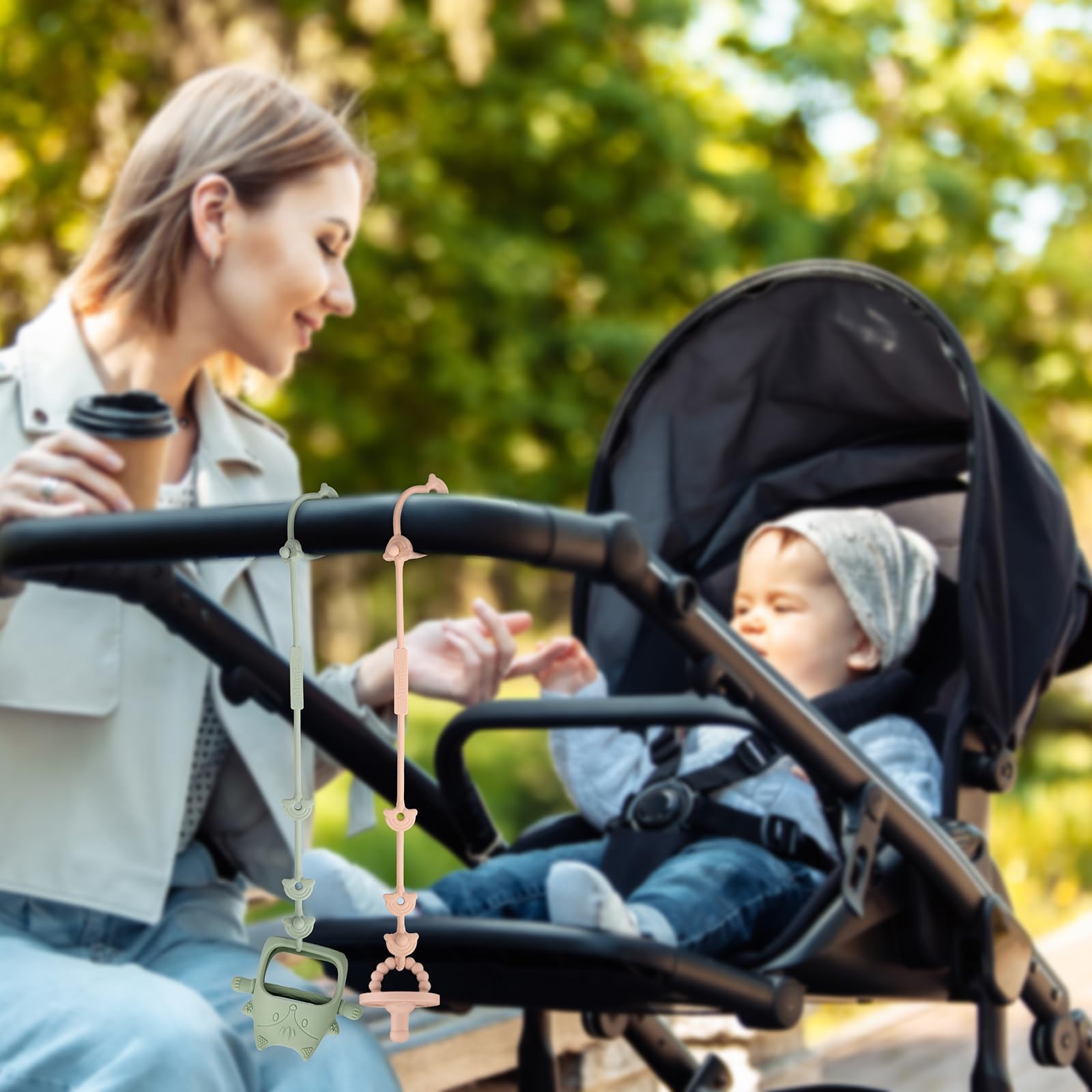 Toys Attaches-Tétines Pour Bébé,Attache-Dentition | Les Sangles Sucette Restent En Place, Bon