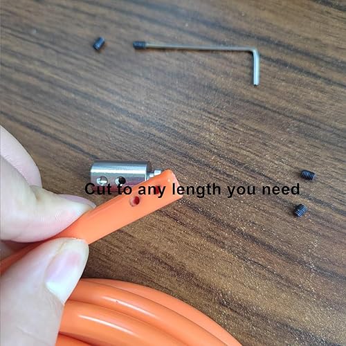 Miniatura 8 de Replacement Cable for Weighted Jump Rope, 1lb Stainless Steel Wire with polyvinyl chloride Coating for Heavy Jump Ropes.10.0mm Thick