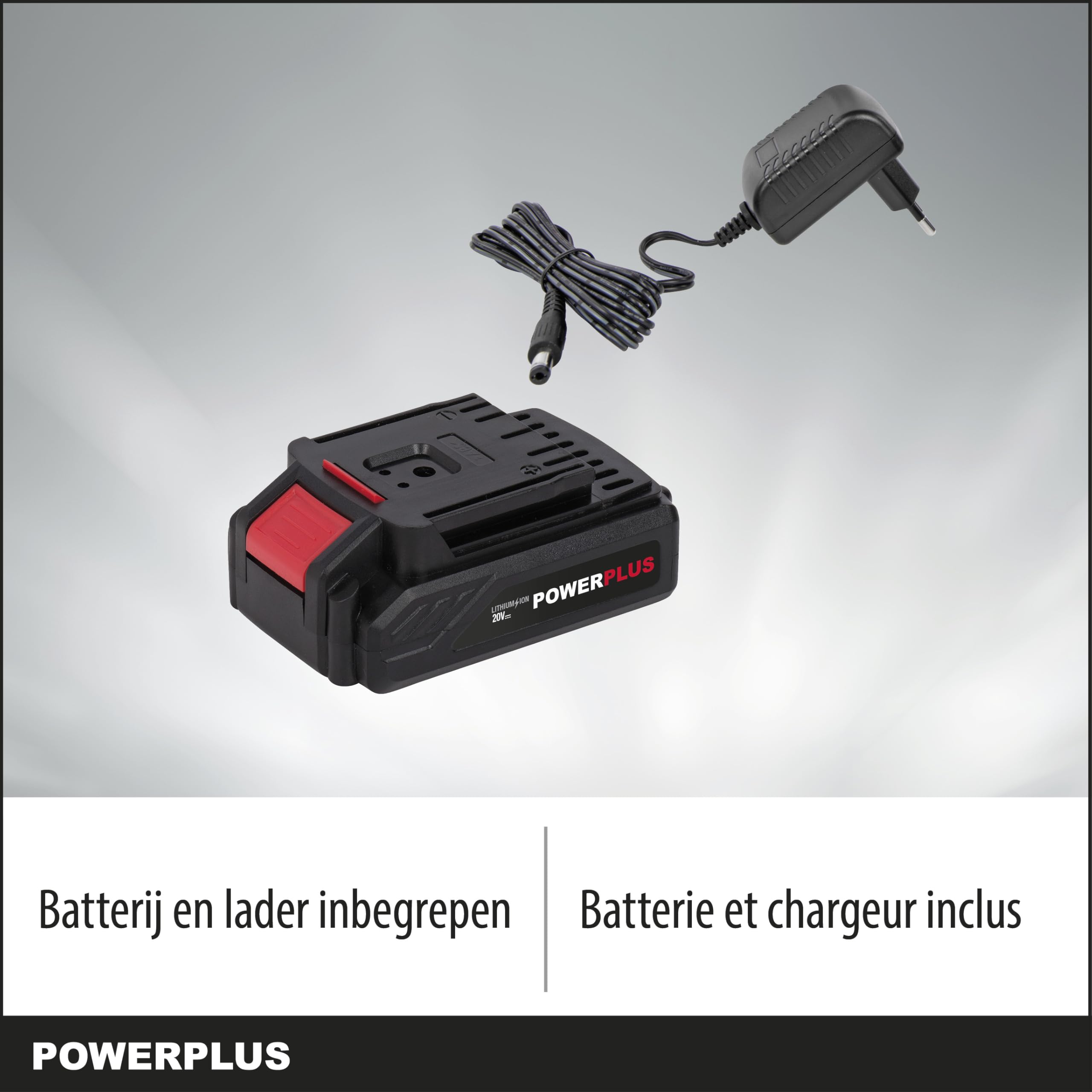POWER plus POWC1071 - Trapano avvitatore, batteria 20 V Li-ion, colore grigio