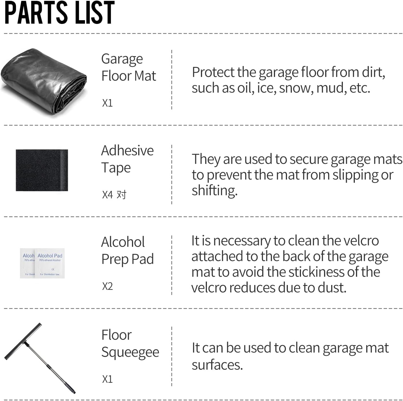 WELKIN Containment Mat,(7'9" x 18'),Non-Slip Garage Floor Mat - Heavy Duty Waterproof Protection from Snow, Rain and Mud for Cars : Automotive