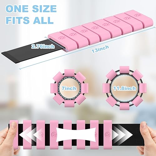 Miniatura 4 de Pesas ajustables para muñeca y tobillo para mujeres y hombres, pesas de pierna para mujeres de 1 libra-1.3 libras cada una para caminar, yoga,