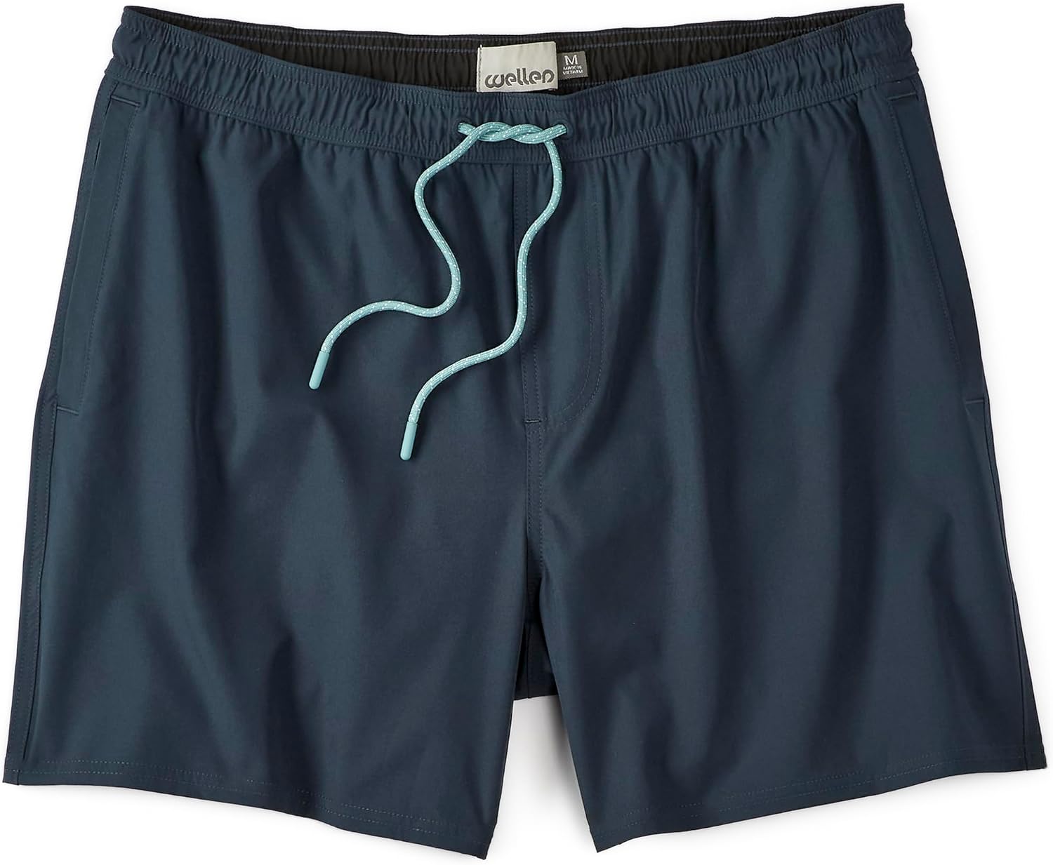 Huckberry Wellen Men's Swim Trunks - Performance Lined Swim Shorts, in 5" or 7" Inseam, Stretchy w/Liner, Elastic Waistband