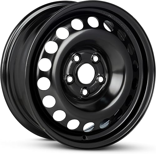 Miniatura 2 de Road Ready - Rin de 15 pulgadas y 5 lengüetas, de acero negro para neumáticos R15  Reemplazo exacto del OEM  Repuesto de tamaño completo